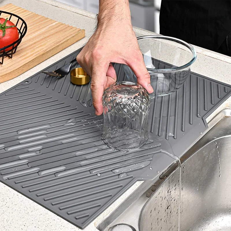 Silicone Tap Washer - Alas pengering piring silikon, panci, alas