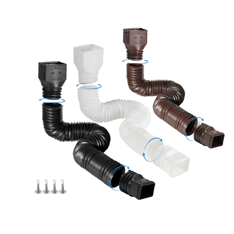 Flexible Hose Braided - Ekstensi Downspout Fleksibel yang Dapat Ditarik,