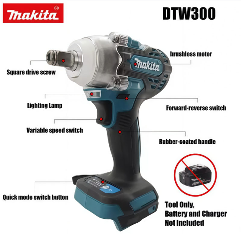 Makita DTW300 18V Set Perkakas - Makita Drill Dtw300 ulasan dan harga