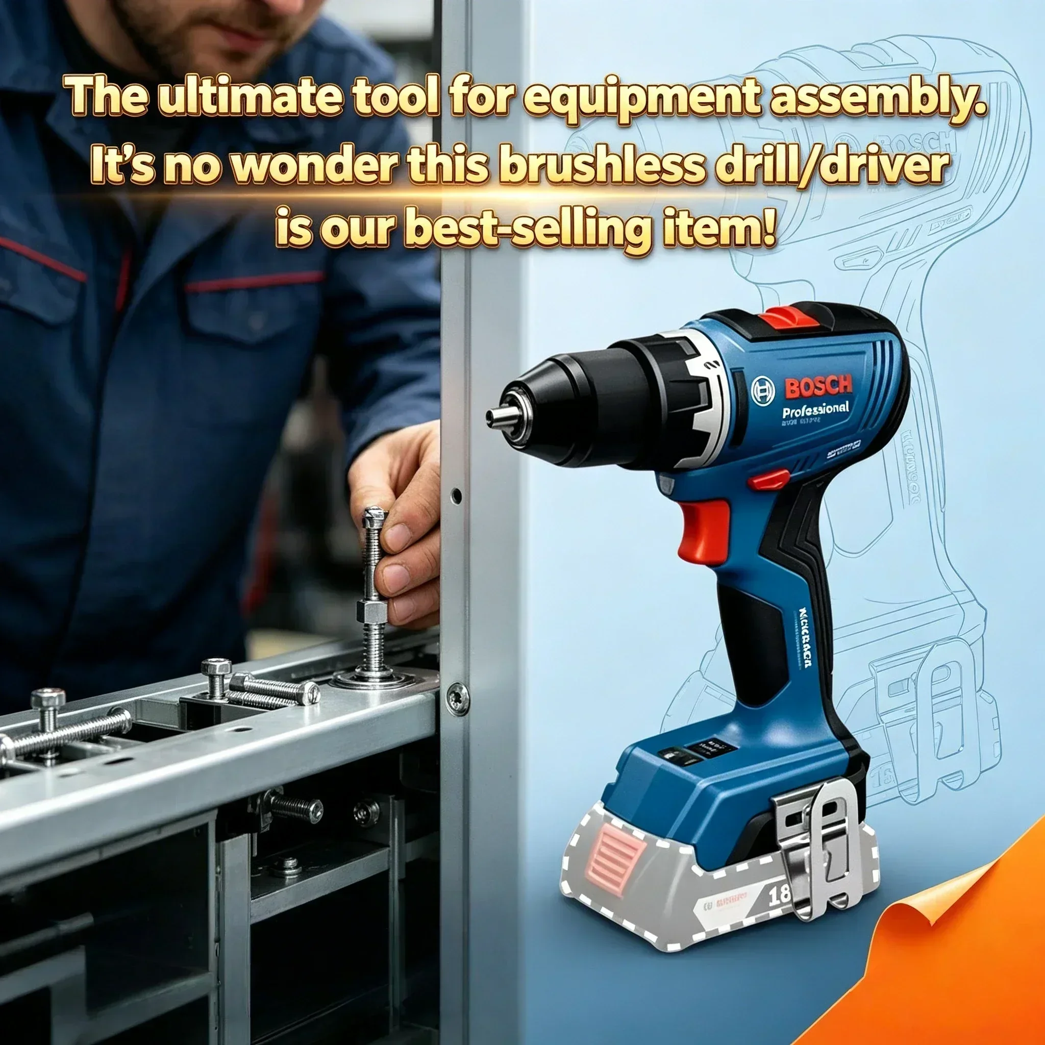 Bor Tanpa Kabel Profesional BO - Bosch Drill Gsb 18V ulasan dan harga