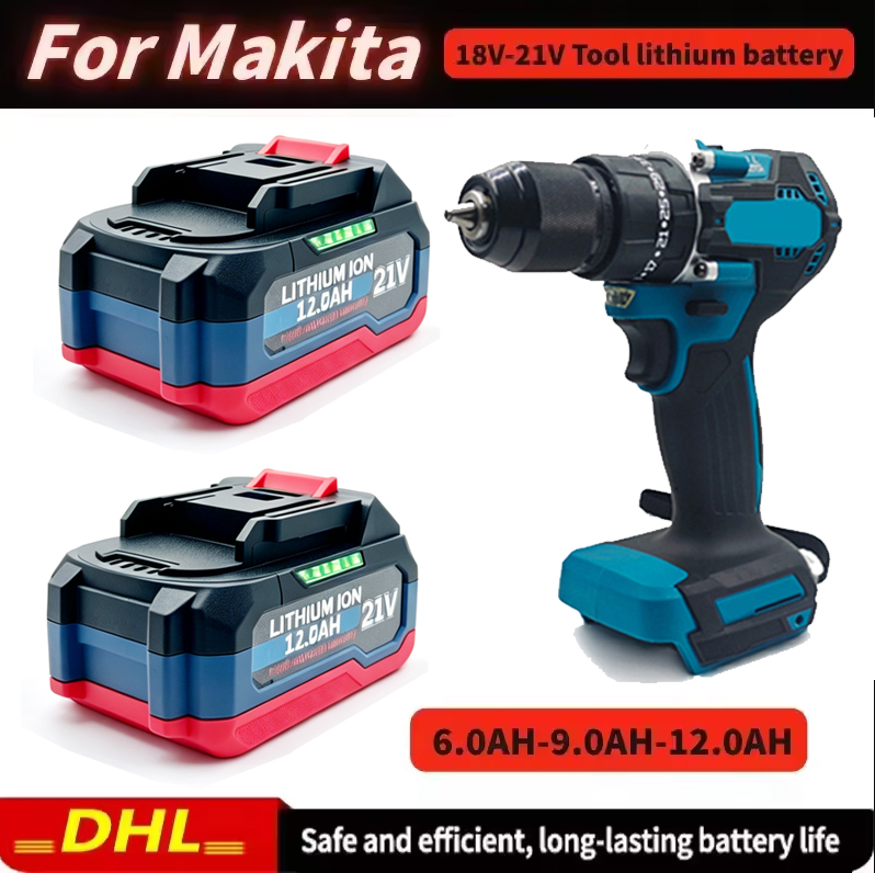 Baterai Lithium Isi Ulang 18V  - Makita Drill Ddf484 ulasan dan harga
